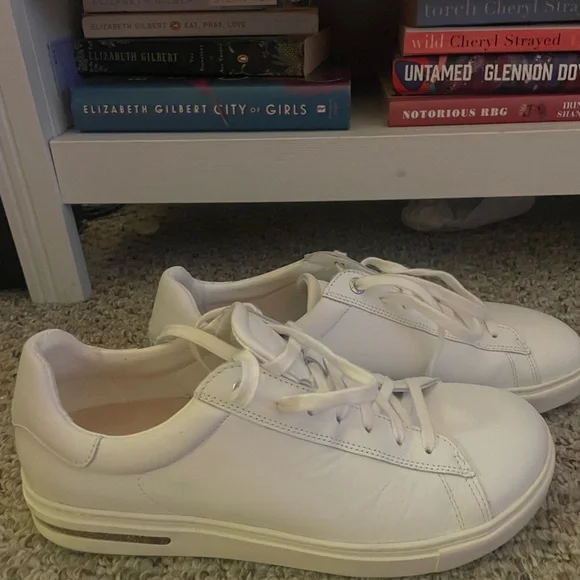 Birkenstock Bend White Leather Sneakers Size 10/41 - Picture 6 of 10